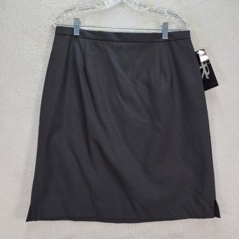 Vintage 90s NEW Requirements Black Classic Career Cocktail Pencil Timeless Skirt
